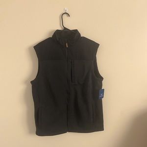 New - George Men’s Black Full Zip Fleece Vest